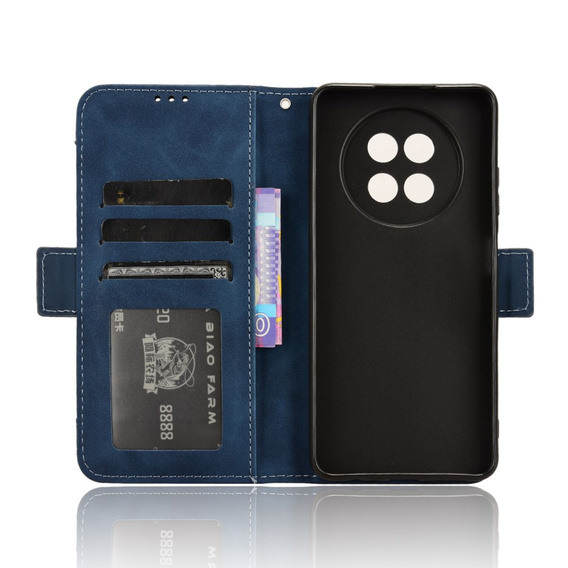 Etui z klapką do Realme 12, Card Slot, granatowe