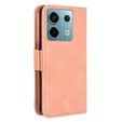 Etui z klapką do Xiaomi Redmi Note 13 Pro 5G, Card Slot, różowe
