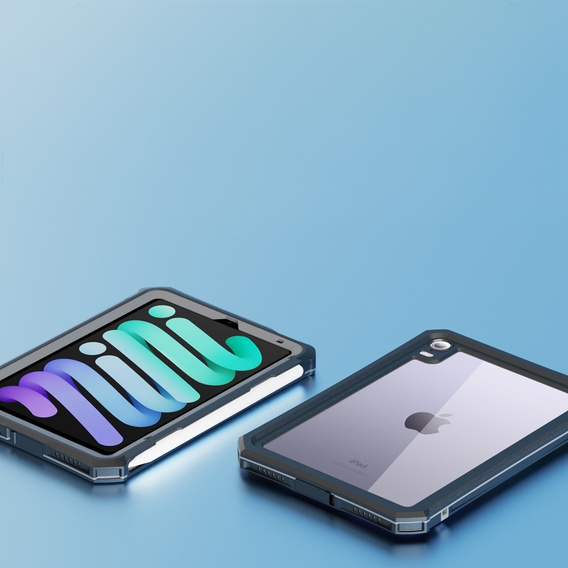 Etui Wodoodporne IP68 do iPad mini 8.3" 2021 (6 gen.) / iPad mini 8.3" 2024 (7 gen.), czarne