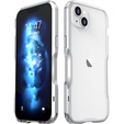 Etui LUPHIE do iPhone 14 Plus, Armor Bumper, srebrne