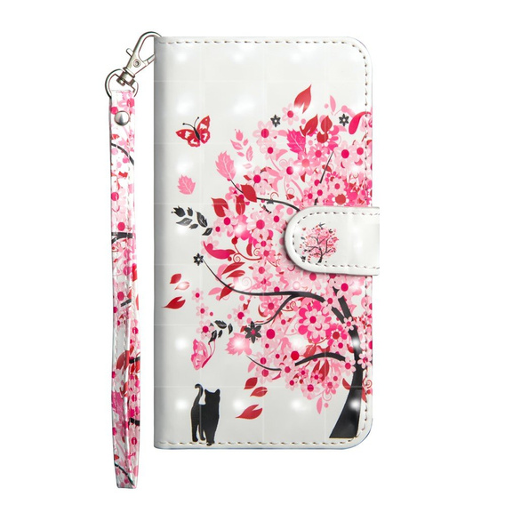 Etui Wallet do Samsung Galaxy S20 FE, Light Spots Decor, Cat and Tree