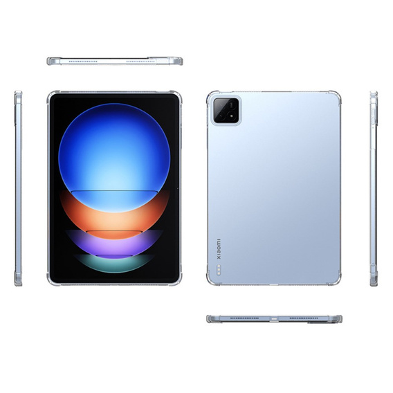 Etui do Xiaomi Pad 6S Pro 12.4, Silikonowe, przezroczyste