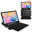 Etui z klawiaturą do Samsung Galaxy Tab S6 Lite 10.4" 2020/2022/2024, Rotary 360° Leather, czarne