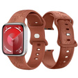 Pasek Silikonowy do Apple Watch 1/2/3/4/5/6/7/8/9/10/11/SE 38/40/41/42mm, Rose, Brązowy