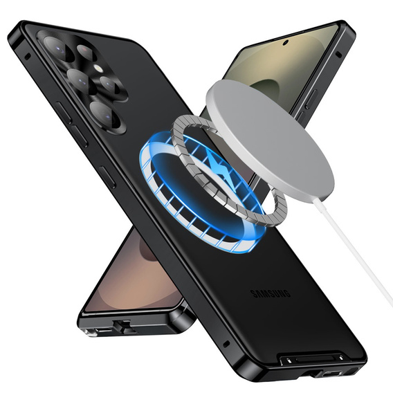 Etui z ochroną aparatu do Samsung Galaxy S25 Ultra, CamShield MagSafe, czarne