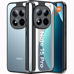 Etui do Xiaomi Redmi Note 15 Pro 4G, Fusion Hybrid, przezroczyste z czarną ramką