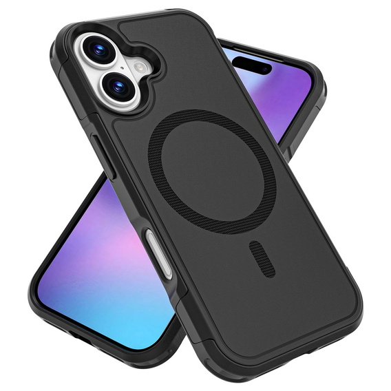 Etui pancerne do iPhone 17, MagForce MagSafe, czarne