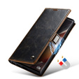 Etui z klapką CASEME do Samsung Galaxy Note 20 Ultra, Waxy Textured, kawowe
