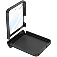 Etui do Samsung Galaxy Z Flip7 FE / Z Flip6, Ring Holder, ze szkłem, czarne