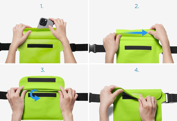 OUTLET SPIGEN A620 Uniwersalna Wodoodporna Saszetka Waist Bag, zielona
