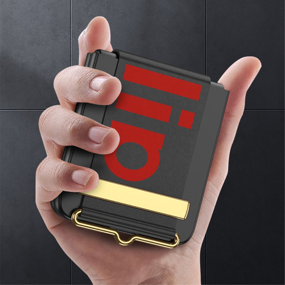 Etui do Samsung Galaxy Z Flip7 FE / Z Flip6, Strap Cover, czarne