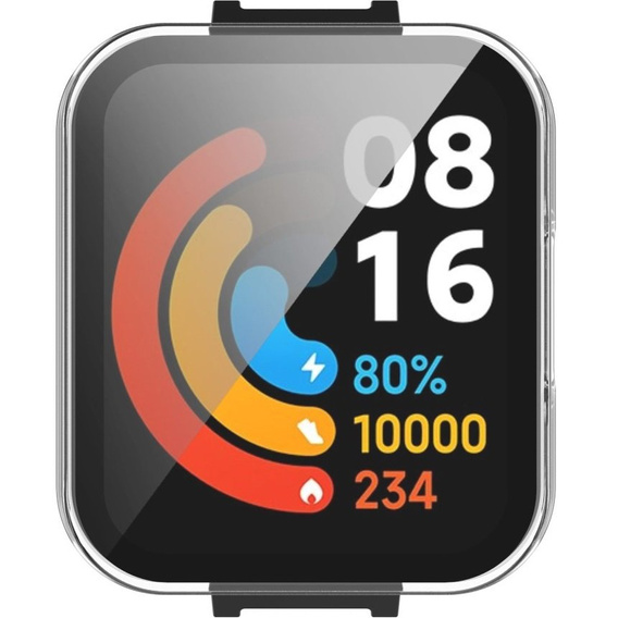 2w1 Etui + Szkło do Xiaomi Redmi Watch 2 Lite, Przezroczysty