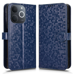Etui z klapką do Realme Note 70T 4G, Wallet Rhombus, niebieskie