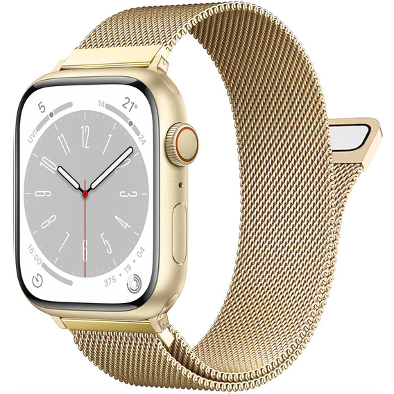 Bransoleta do Apple Watch 1/2/3/4/5/6/7/8/9/10/11/SE Ultra 1/2/3 42/44/45/46/49mm, Złota