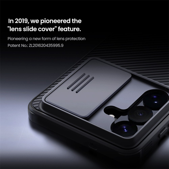Etui do Samsung Galaxy S26 Plus, pancerne Nillkin, CamShield Pro, czarne