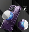 Etui pancerne do iPhone 14 Pro Max, Dexnor Full Body do MagSafe, fioletowe