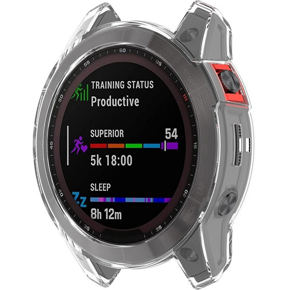 Etui TPU do Garmin Fenix 7, Przezroczysty