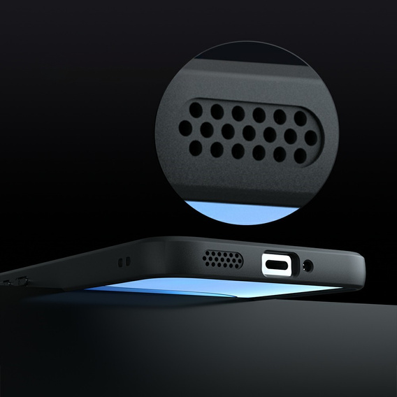 Etui do Xiaomi Poco F7 do MagSafe, ERBORD Matt Case - czarne