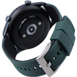 Pasek Silikonowy ERBORD Uniwersalny 22mm, Dual Color, Zielony / czarny / srebrna klamra