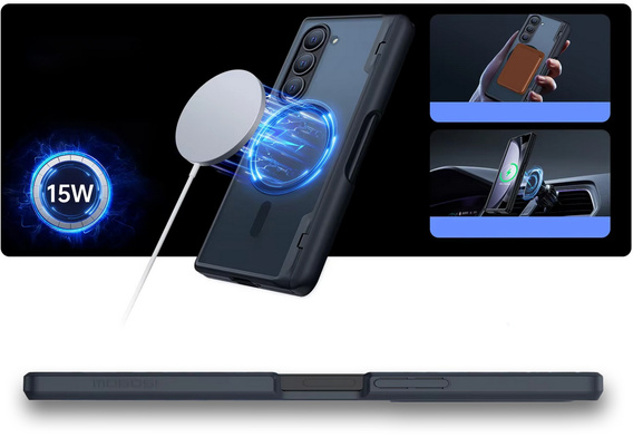 Etui do Samsung Galaxy Z Fold6 5G, Mobosi kompatybilny z MagSafe, czarne