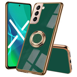 Etui do Samsung Galaxy S22+ Plus, Electro Ring, zielone