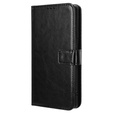 Etui z klapką do Infinix Zero 30 5G, Crazy Horse Wallet, czarne