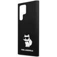 Etui Karl Lagerfeld do Samsung Galaxy S24 Ultra, Silicone Choupette, czarne