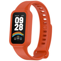 Pasek Silikonowy do Xiaomi Smart Band 9 Active / Xiaomi Redmi Band 3, Pomarańczowy