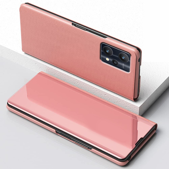 Etui do Realme 9 Pro+ Plus / Realme 9 4G, Clear View, różowe rose gold