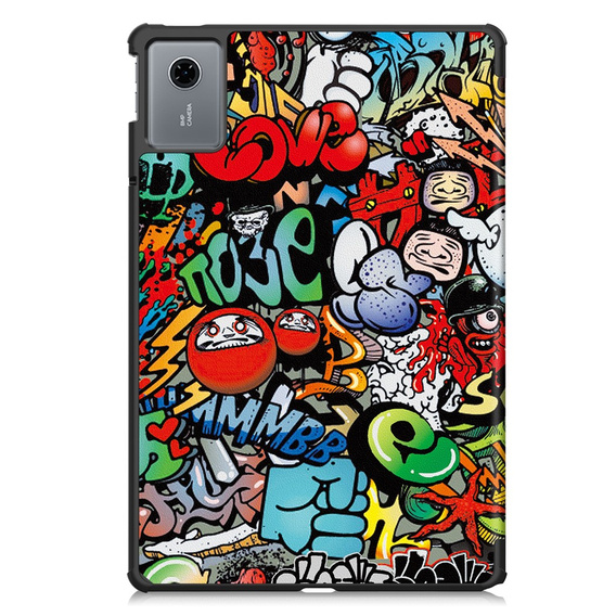 Etui do Lenovo Idea Tab 11" 2025 TB336FU TB336ZU, Smartcase, z funkcją podstawki, Graffiti