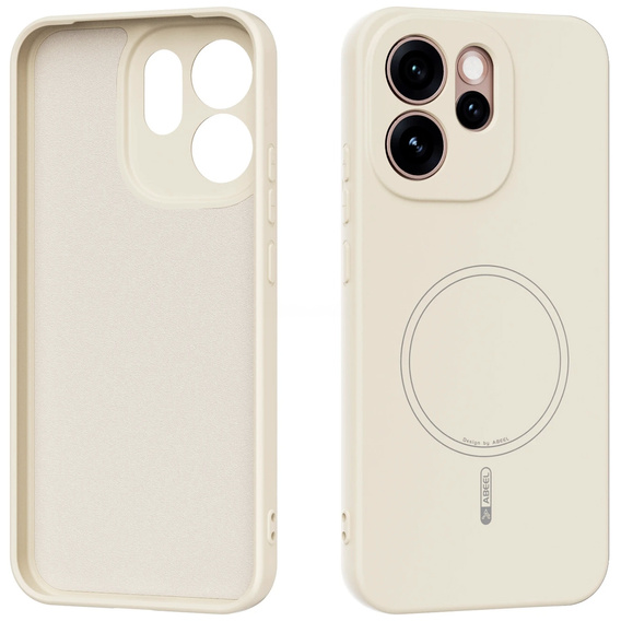 Etui do Oppo Reno 15 FS, Silicone Lite, do MagSafe, białe