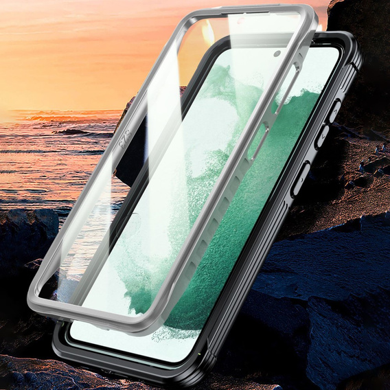 Etui do Samsung Galaxy S22, Shockproof, z folią, czarne