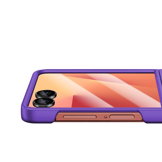 Etui do Samsung Galaxy Z Flip7, z błyszczącym wykończeniem - fioletowe