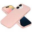 Skórzane Etui do MagSafe do iPhone 16, różowe + Szkło Hartowane 9H