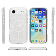 Etui do iPhone Air, do MagSafe, brokatowe, przezroczyste