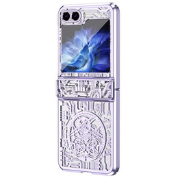 Etui do Samsung Galaxy Z Flip7 FE / Z Flip6, Mechanical Legend, fioletowe