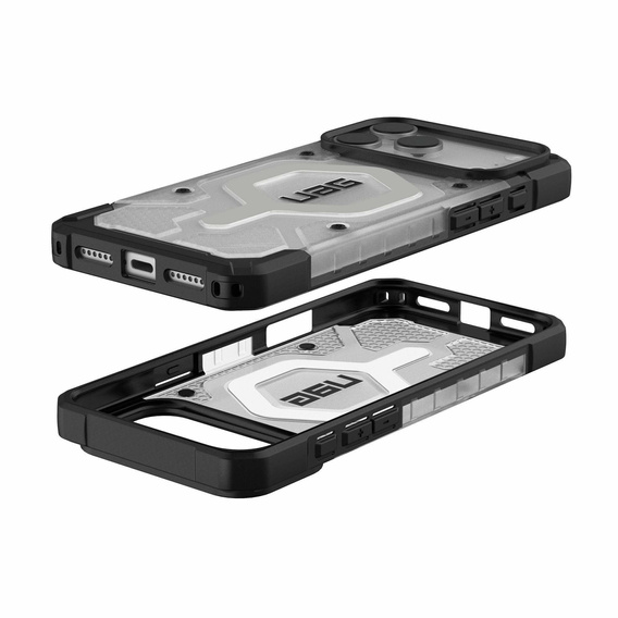 Etui Urban Armor Gear do iPhone 17 Pro Max, Pathfinder MagSafe, Ice/Silver