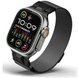 Bransoleta do Apple Watch 1/2/3/4/5/6/7/8/9/SE/ULTRA/ULTRA 2 42/44/45/49 MM, Czarna