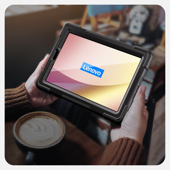 Etui pancerne do Lenovo Tab M9 TB-310FU (2023), Obrotowe 360, Czarne