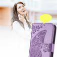 Etui z klapką do Motorola Edge 50 Ultra, Butterfly, fioletowe