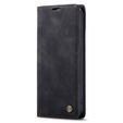 Etui CASEME do iPhone 14, Leather Wallet Case, czarne