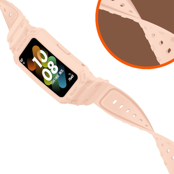 Pasek z Etui do Huawei Band 6 / Huawei Band 7, Pink
