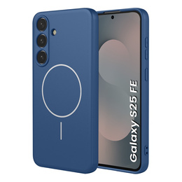 Etui do Samsung Galaxy S25 FE, Silicone Lite, do MagSafe, niebieskie