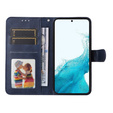 Etui z klapką do Samsung Galaxy A54 5G, Leather Wallet, granatowe
