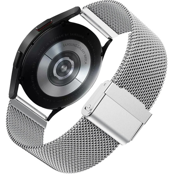 Bransoleta + Etui do Samsung Galaxy Watch 4 Classic 46mm, Srebrny