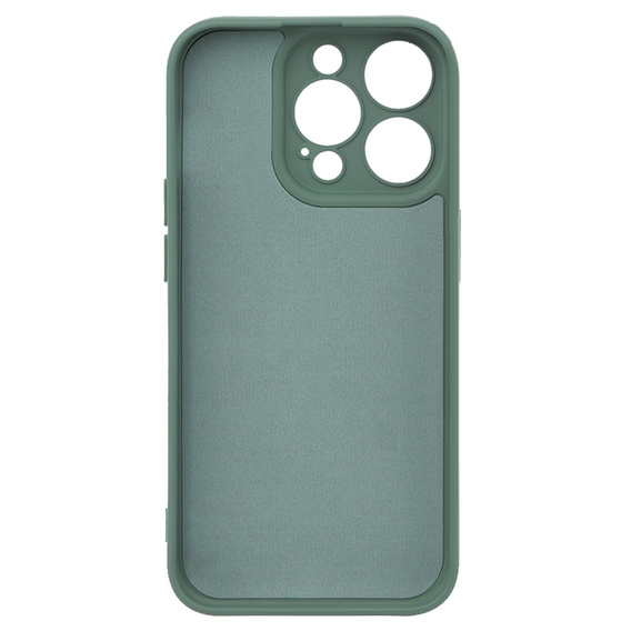 Etui do iPhone 15 Pro Max, Silicone Lite, ciemnozielone