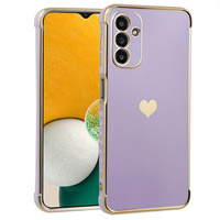 Etui do Samsung Galaxy A13 5G, Electro heart, fioletowe