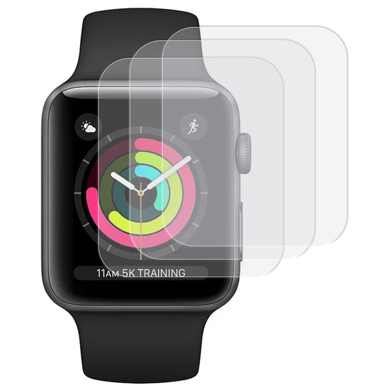 3x Folia Hydrożelowa ERBORD do Apple Watch 1/2/3 38mm