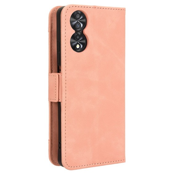 Etui z klapką do TCL 40 NxtPaper, Card Slot, różowe