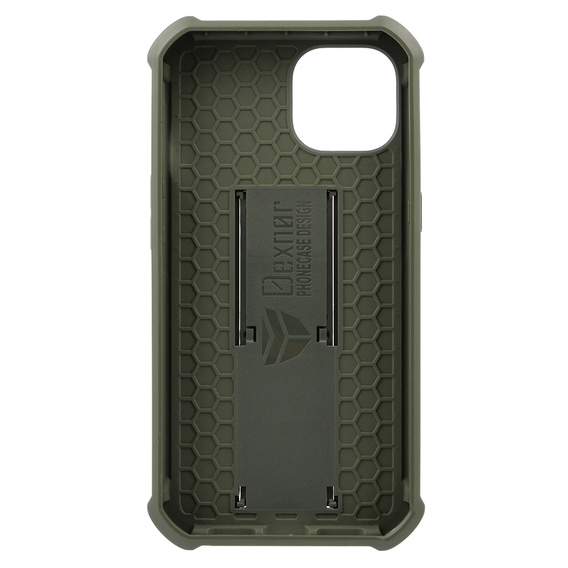 Etui pancerne do iPhone 13 / 14, Dexnor Full Body, zielone